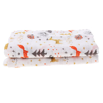 BNF Baby Cotton Gauze Wrap Towel Infant Swaddle Blankets Fawn | Baby | Nursery Bedding | 1xPiece Baby Cotton Gauze Blanket