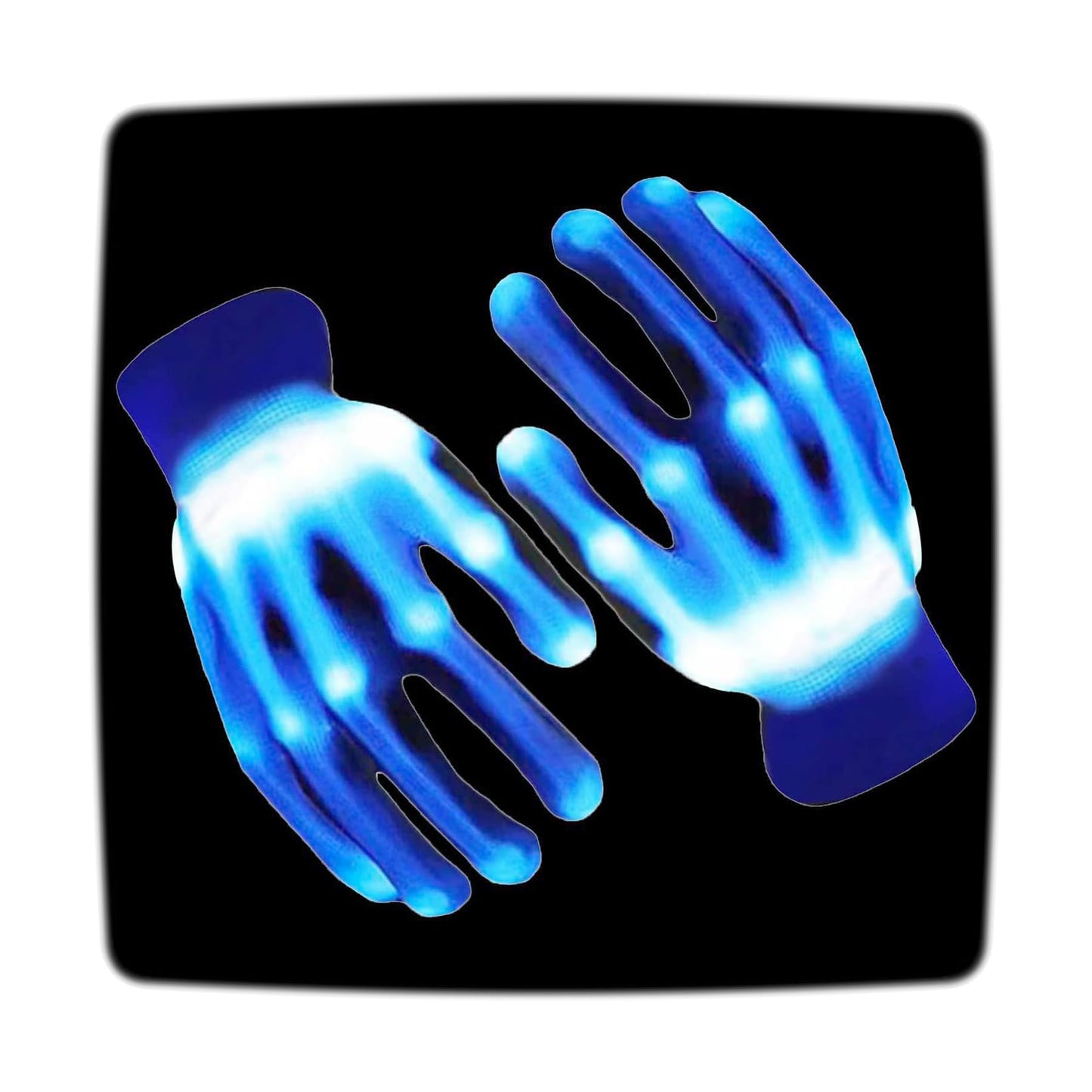 Uweidoit Led Gloves, Flash Finger Lights Gloves, 3 Colors 10 Modes Colorful Light Up Gloves Glowing Christmas Costume Clubbing P