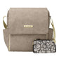Petunia Pickle Bottom Boxy Diaper Bag Backpack, Easy to Clean, Two Ways to Carry, Stylish & Spacious for On-The-Go Parents (Grey