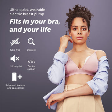 Elvie Breast Pump - Single, Wearable Breast Pump With App - The Smallest, Quietest Electric Breast Pump - Portable Breast Pump H