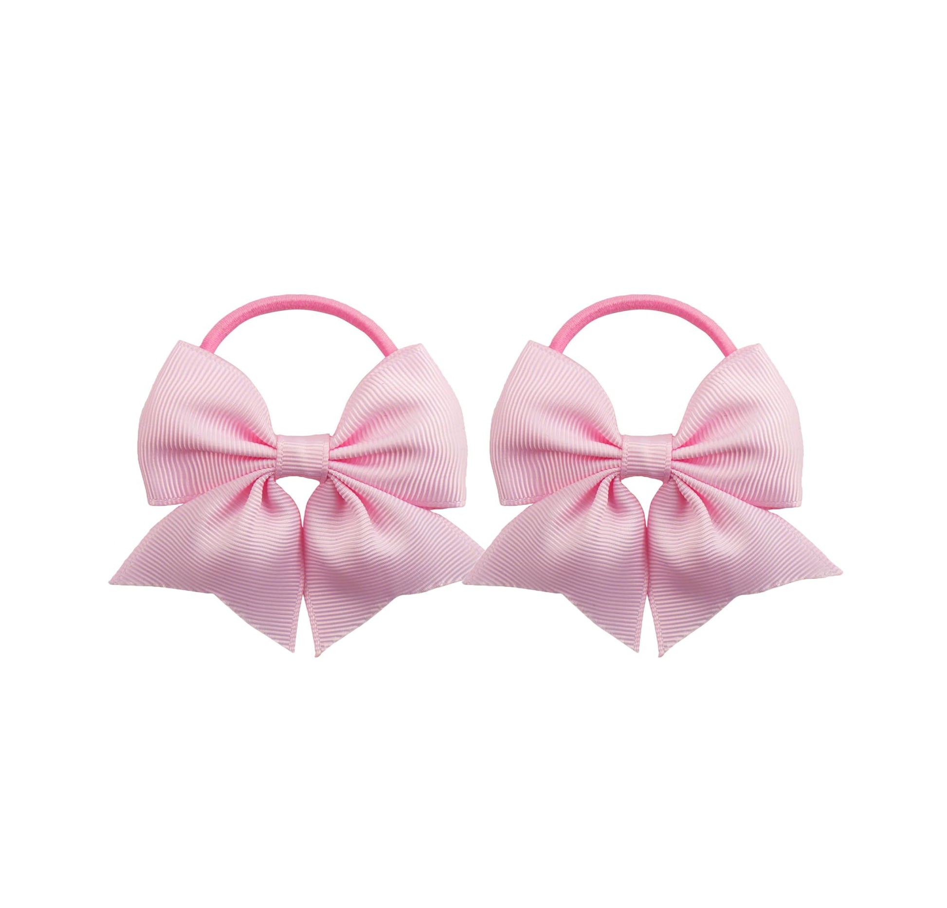 Lddcx Hair Ties, Baby Girls' Hair Accessories With Bows For Toddler Ponytail Holders, Small Hair Ties, Pink, 2Pcs