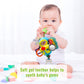 Funsland Baby Stroller and Car Seat Toys for Infant - Hanging Rattle Teether Clip on Soft Plush Baby Toys for Boys and Girls 3-1