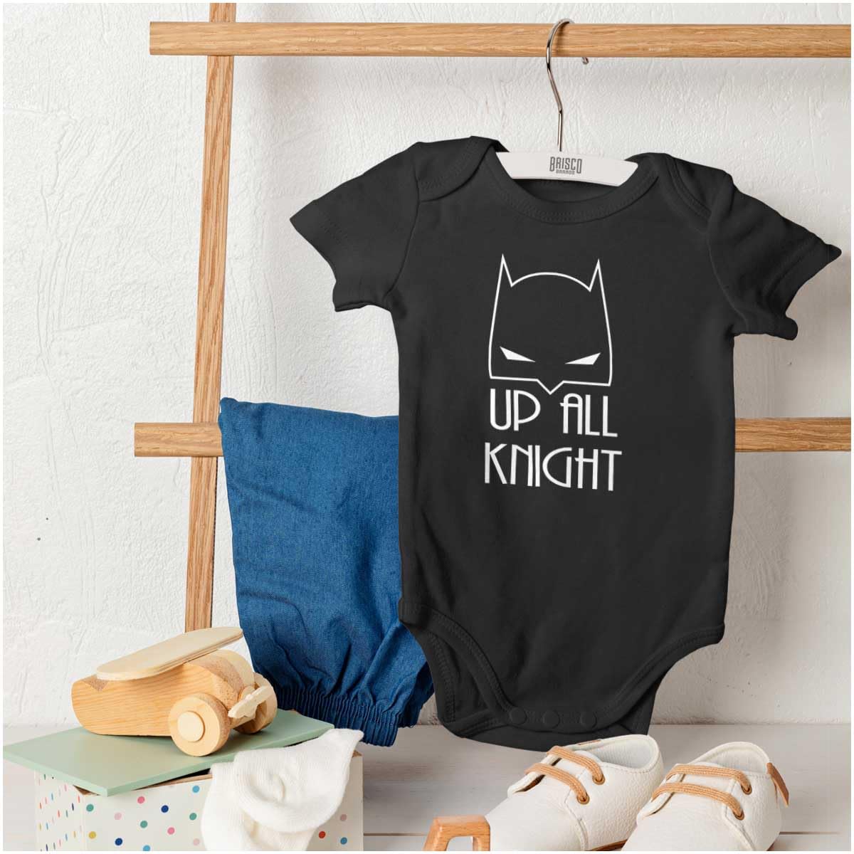 Brisco Brands Up All Night Superhero Baby Romper Boys Or Girls