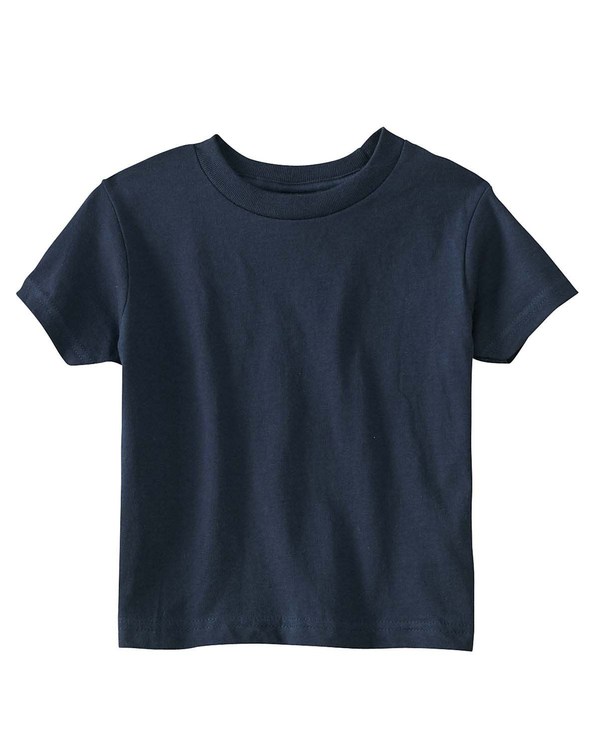 Rabbit Skins 5.5 Oz. Jersey Short-Sleeve T-Shirt (Rs3301) Navy, 5-6 – Cutebabybu