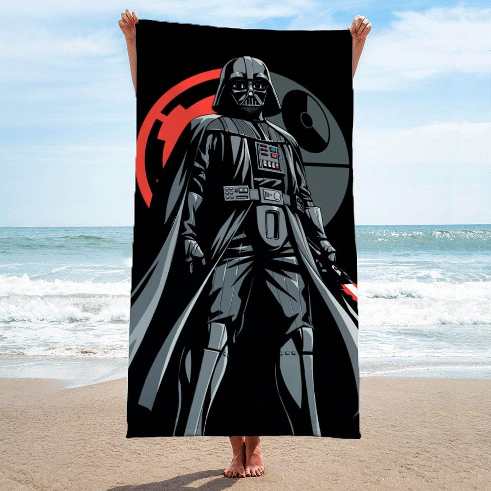 Jay Franco Star Wars Darth Vader Bath Pool Beach Towel - Kids Super Soft & Absorbent 100% Cotton Towel, Measures 28 X 58