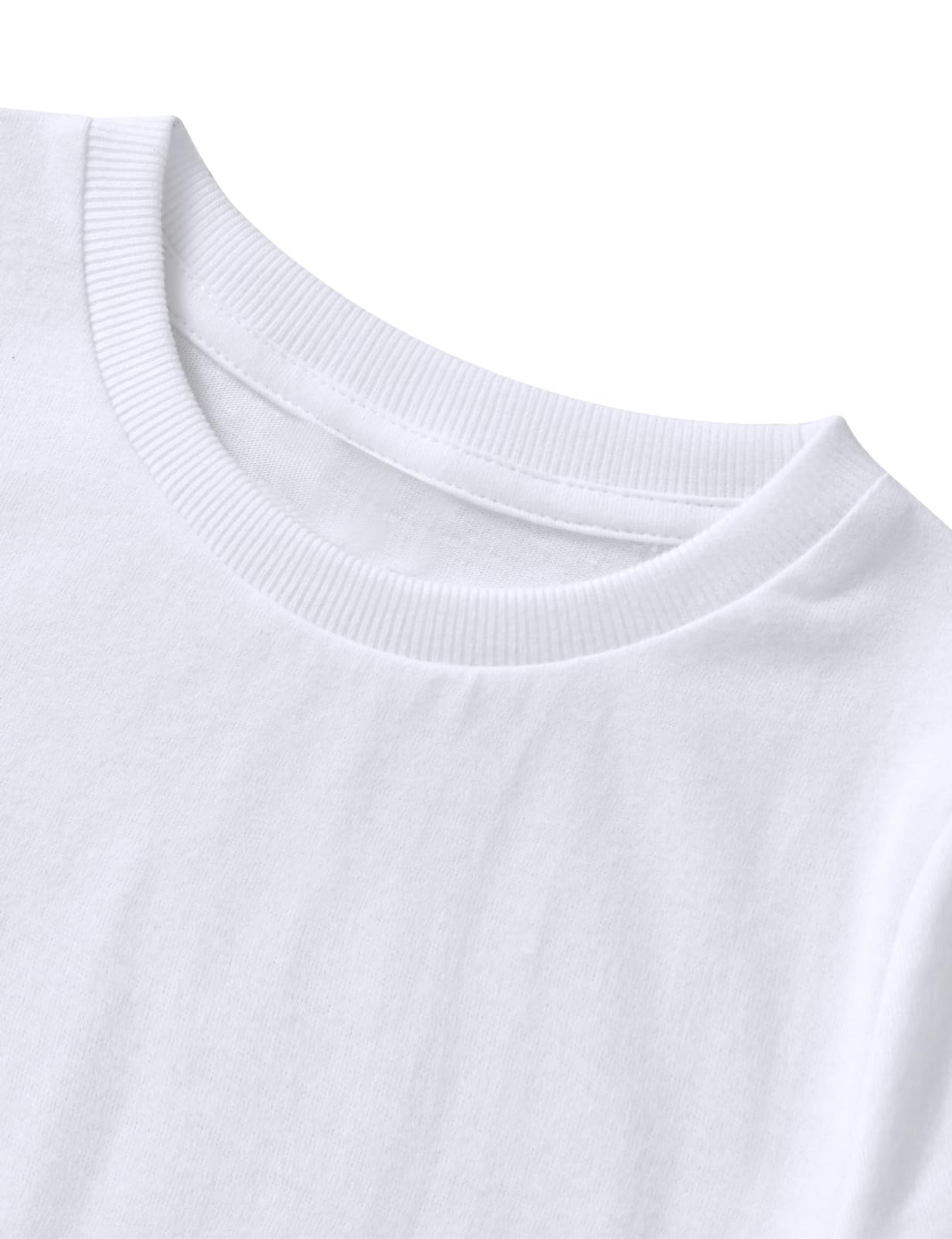 Cosland Toddler Plain Tshirts Baby Boy Shirt 4T, White