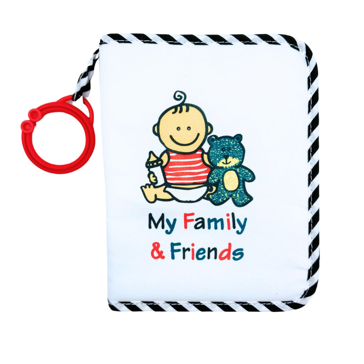 Babys First Photo Album  My First Family Photo Album for Baby  Soft Fabric, Baby Safe, Easy to Clean, Holds 17 Photos, Person