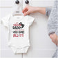 Brisco Brands Proof Daddy Doesn'T Play Video Games Baby Romper Boys Or Girls White Newborn