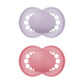 Mam Original Matte Baby Pacifier, Nipple Shape Helps Promote Healthy Oral Development, Sterilizer Case, Girl ,6-16 Months(Pack O