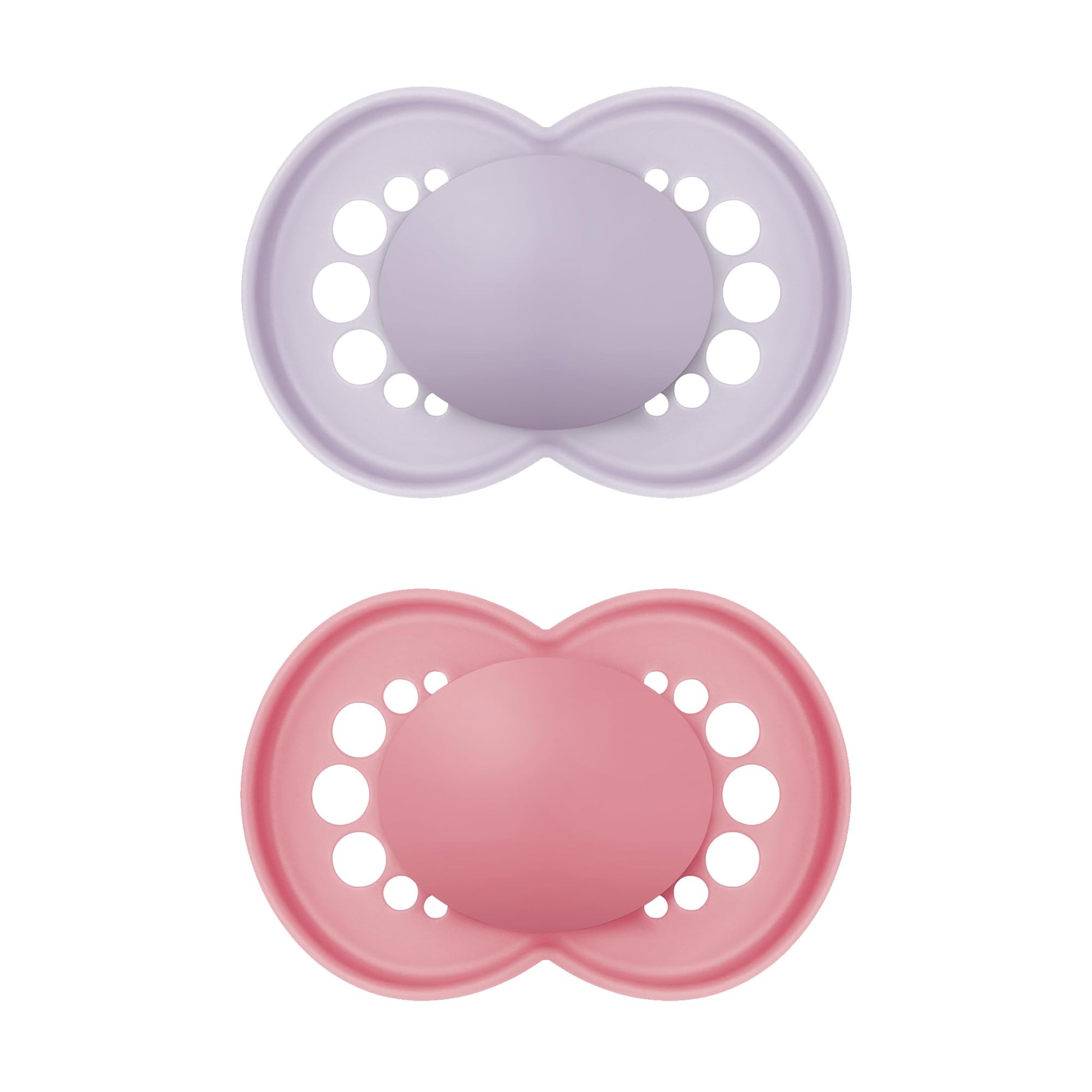 Mam Original Matte Baby Pacifier, Nipple Shape Helps Promote Healthy Oral Development, Sterilizer Case, Girl ,6-16 Months(Pack O