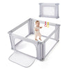 Cosola Baby Playpen 47x47 Inch Playpen,Adjustable Playard for Babies and Toddlers,Small Baby Play Pens,Indoor Outdoor Play Yard 