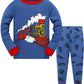 Train Pajamas For Boys 100% Cotton Train Pjs Toddler 2 Piece Long Sleeve Sleepwear Kids Clothes Set Outfits 5T
