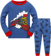 Pajamas For Boys 100% Cotton Train Toddler 2 Piece Long Sleeve Sleepwear Kids Clothes Set Outfits 4T