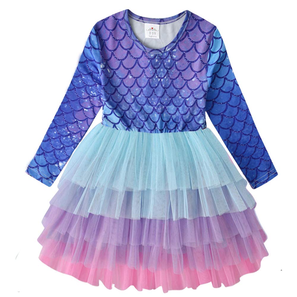 Dxton Baby Girl Winter Tutu Dress For Toddler Long Sleeve Party Dress – Cutebaby WBBAPB07VB6JRKG