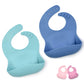 Primastella Silicone Baby Bibs - Soft Adjustable Waterproof Bib Set Of 2 For Babies & Toddlers | Bpa Free