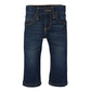 Wrangler Baby Boys' Five Pocket Boot Cut Jean, Dark Blue, 4T