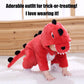 Abtshu Baby Red Dinosaur Costume Toddler Halloween Dress Up Outfit 6-12 Months