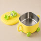 TINSY Kids Stainless Steel Feeding Bowl with Suction | Toddler Food Serving Bowl for Snacks Cereals Fruits Rice and Meals | Reus