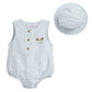 Hopscotch Baby Girls Cotton Bodysuit In White Color For Ages (69 Months)