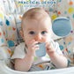 Socub 2 Pack Mesh Fruit Food Feeder Teether, Silicone Frozen Feeders For 3M+ Baby Safe Self Feeding, 3 Sizes Food Pouches Includ
