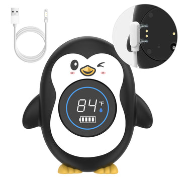 Ledfaah Rechargeable Bath Thermometer| Safety Baby Shower Thermometer| Auto On/Off Bathtub Water Thermometer With Colorful Tempe