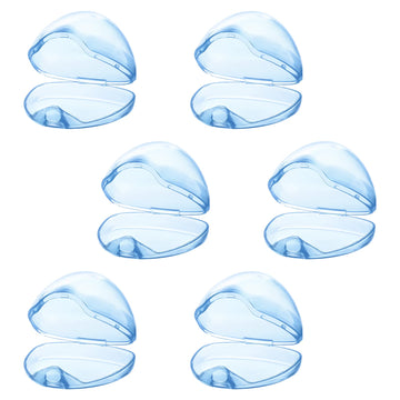 Accmor Pacifier Case, Pacifier Holder Case, Pacifier Container For Travel, Bpa Free,Transparent Blue, 6 Pack