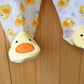 Baby Orangic Cotton Jumpsuit Comfort Christening Clothes Long Sleeve Footed Romper For 0-3 Month Infant Duck