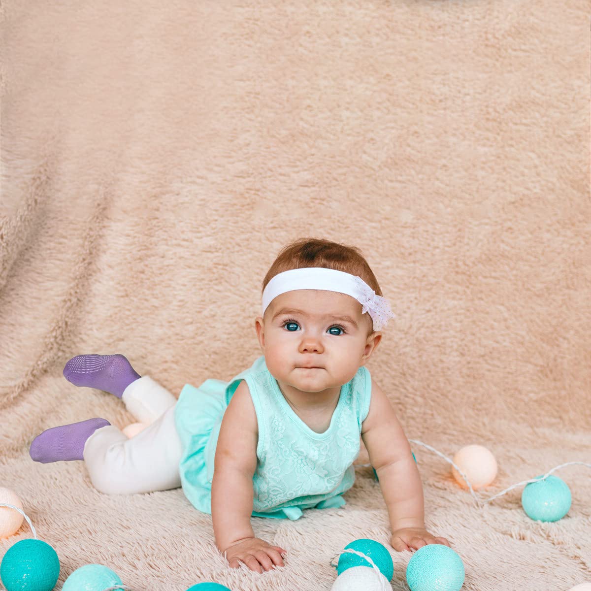 Tphon Non Slip Toddler Socks 12 Pairs Infant Baby Kids Grip Socks For Boy Girls Anti Skid Ankle Socks For 6-12 Month Baby