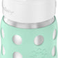 Lifefactory 8-Ounce Stainless-Steel Vacuum-Insulated Wide-Neck Baby Bottle With Straw Cap, Mint, Ls2241Wmi4