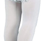 Jefferies Socks Baby Girls Microfiber Rhumba Infant And Toddler Tights, White/White, 18-24 Months Us