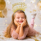 Wanna Party Born To Sparkle Headband For Kids And AdultsNewborn Birthday Gifts Headpiece For Baby Shower/Graduation Party Headb