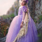 Axaxa Rapunzel Costume For Girls Rapunzel Dress Birthday Party Halloween Costume Cosplay Dress Up For Little Girls 2-11 Years