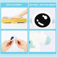 Cuxnoo Baby Teething Spaceman Toy for 3+ Months Infants Sucking, Food Grade Silicon Astronaut Styling Teether, BPA Free (Blue)