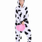 Canasour Cow Onesie Kids Halloween Cosplay Costume Girls One Piece Pjs Anime Unisex Hoodie Pajamas For 10-12 Years Boys Party Py