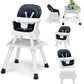 Infans 8 In 1 Baby High Chair, Convertible Highchair For Babies And Toddlers, Infant Dining Booster Seat, Building Block Table,
