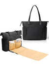 Mominside Neoprene Diaper Bag Tote, Diaper Bag Backpack With Changing Station,14 Pockets Large Capacity Travel Baby Bag For Mom,