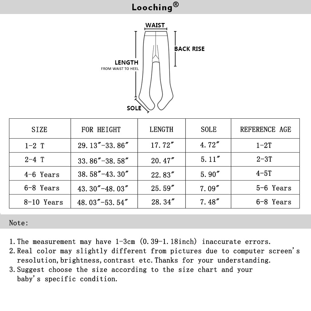 Looching 5 Pack Baby Toddler Girls Cute Cable Knit Cotton Tights Pantyhose Leggings Stocking Pants(6-8 Years, White,Black,Grey,D