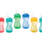 Nuby 2-Pack No-Spill Cup With Flex Straw, 10 Ounce, Colors May Vary