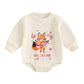 My First Valentines Day Baby Girl Outfit Love Sweatshirt Romper Long Sleeve Bubble Onesie Cute Valentines Day Baby Girl Outfit (