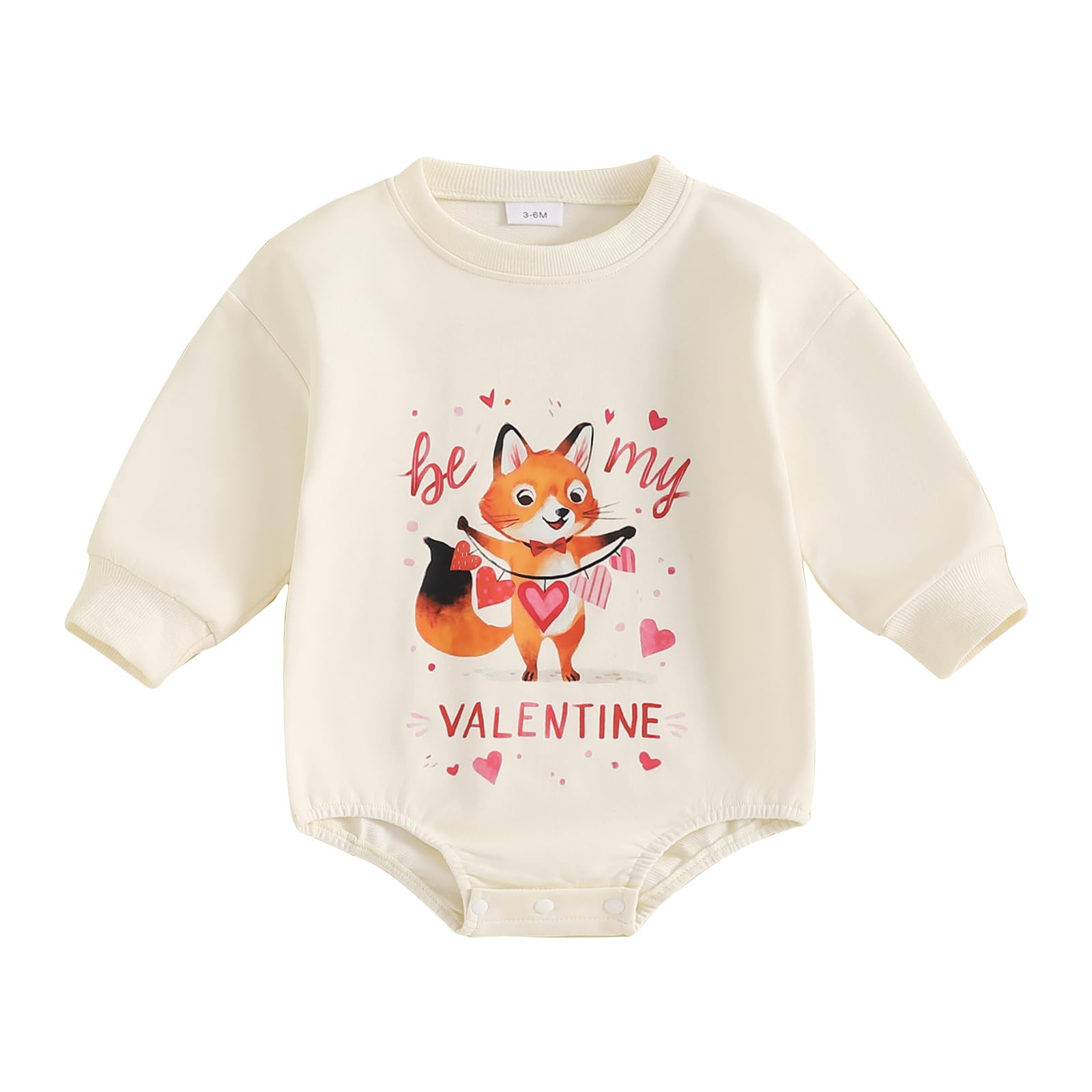 My First Valentines Day Baby Girl Outfit Love Sweatshirt Romper Long Sleeve Bubble Onesie Cute Valentines Day Baby Girl Outfit (