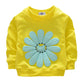 Avidqueen Toddler Baby Girls Sunflower Clothes Set Long Sleeve Top And Pants 2Pcs Outfits Fall Clothes (Age(2T), Yellow)