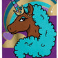 Jay Franco Afro Unicorn Kids Bath Pool Beach Towel - Super Soft & Absorbent 100% Cotton Towel, Measures 28 X 58
