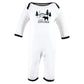 Hudson Baby Girls Unisex Cotton Coveralls, Bear Gray Black, 6-9 Months, Baby Bear Gray Black, 6-9 Months Us