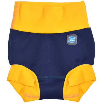 Splash About Happy Nappy Reusable Swim Diaper, Navy & Yellow, 3-4 Years