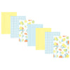 Hudson Baby Unisex Baby Flannel Burp Cloth 7Pk, Citrus Mint, One Size