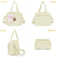 Lushandy Baby Diaper Bag Tote, Cute Mommy Nappy Crossbody Travel Tote Multifunction Storage Bag