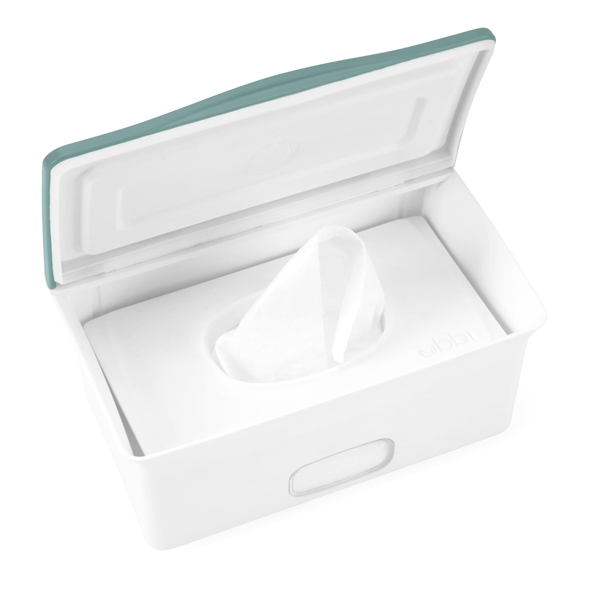 Ubbi Baby Wipes Dispenser With Weighted Plate And Secure Seal, Nursery And Baby Registry Essential To Keep Wipes Fresh, Open Wat