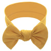 Babygiz Baby Girl Headbands-Infant,Toddler Cotton Handmade Hairbands With Bows Child Hair Accessories (Mustard)