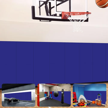 VANCL Gym Wall Padding for Gym Wall Pad Blue 2 Thick Gym Foam Pad for Wall Padding for Kids, Waterproof Wall Pad Durable Basketb