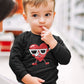 Dabbing Heart Love Dab Valentine'S Day Toddler Kids Long Sleeve T-Shirt 4T Black
